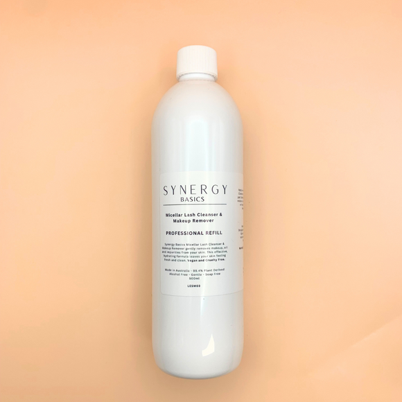 Synergy Micellar Lash Cleanser & Makeup Remover 500ml