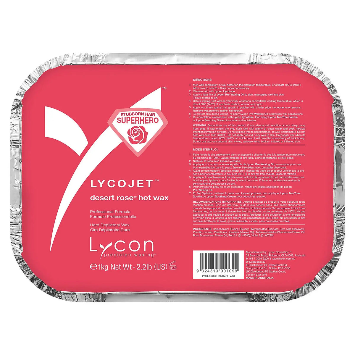 Lycon Desert Rose Hot Wax 1kg Synergy Massage And Spa