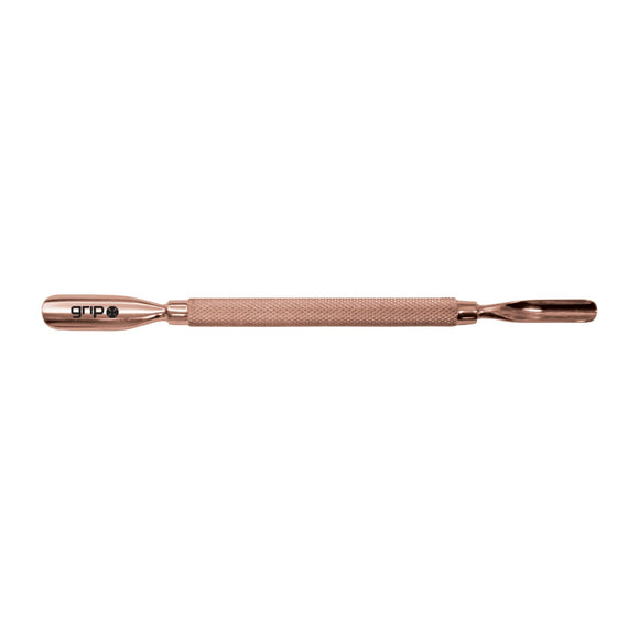 Grip Double Ended Cuticle Pusher - Rose Gold
