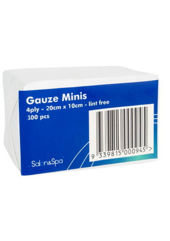 Gauze Squares Mini 20cm x 10cm - 100pk