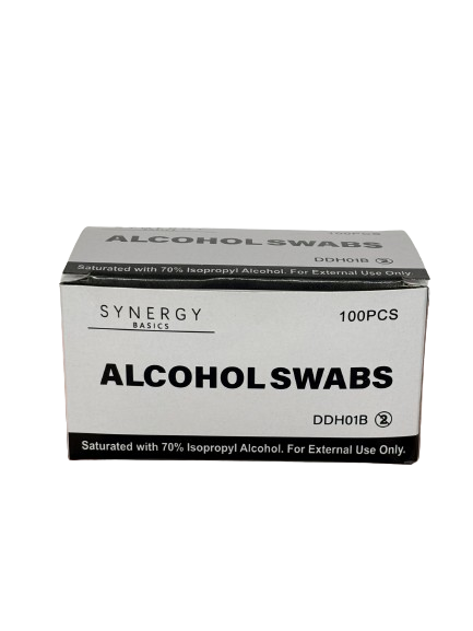 Synergy Basics Alcohol Wipes / Swabs 70% IPA - 100box