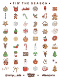 Temp Arte - Tis' The Season / Nail Tattoos - Single Sheet