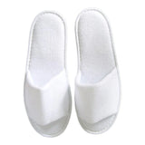 Disposable Spa Slippers - White (Open Toe) - Pair