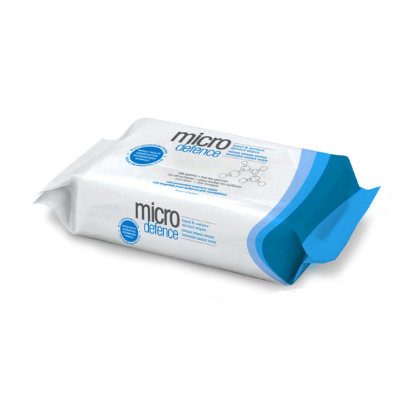Micro Defence Hand & Surface Alcohol Wipes - 100pk